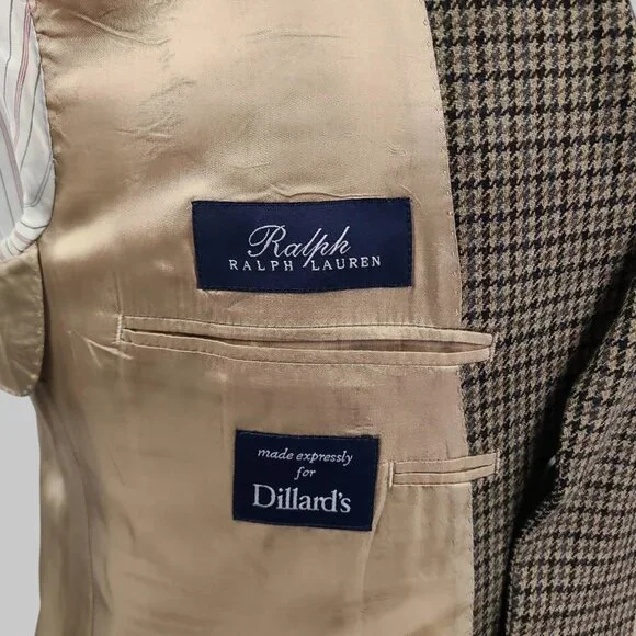 Ralph Lauren 42L Wool Cashmere Blend 3 Button Sport Coat Blazer - Picture 10 of 11